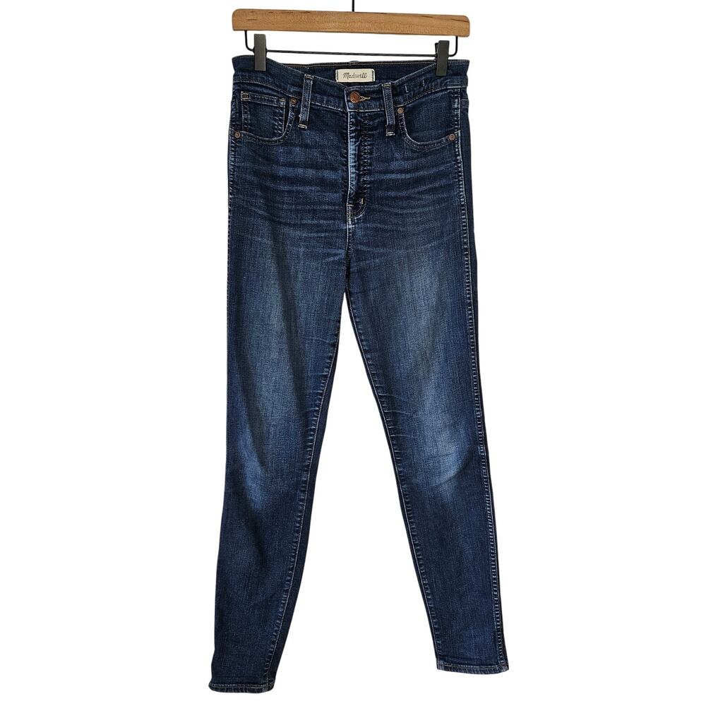 Madewell 10" High‎ Rise Skinny Jeans 28T Tall Blue Zip Fly